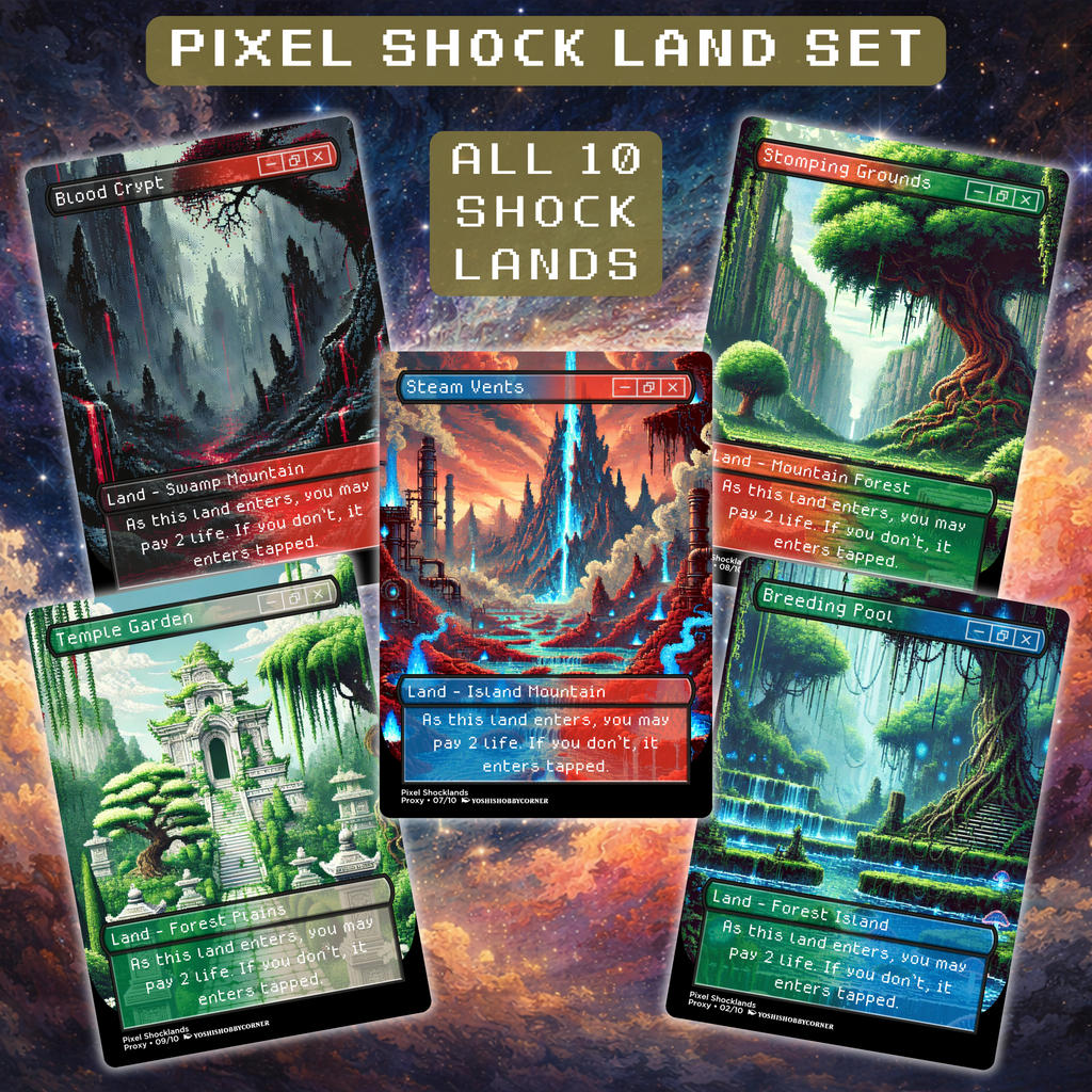 Pixel Style Shock Lands